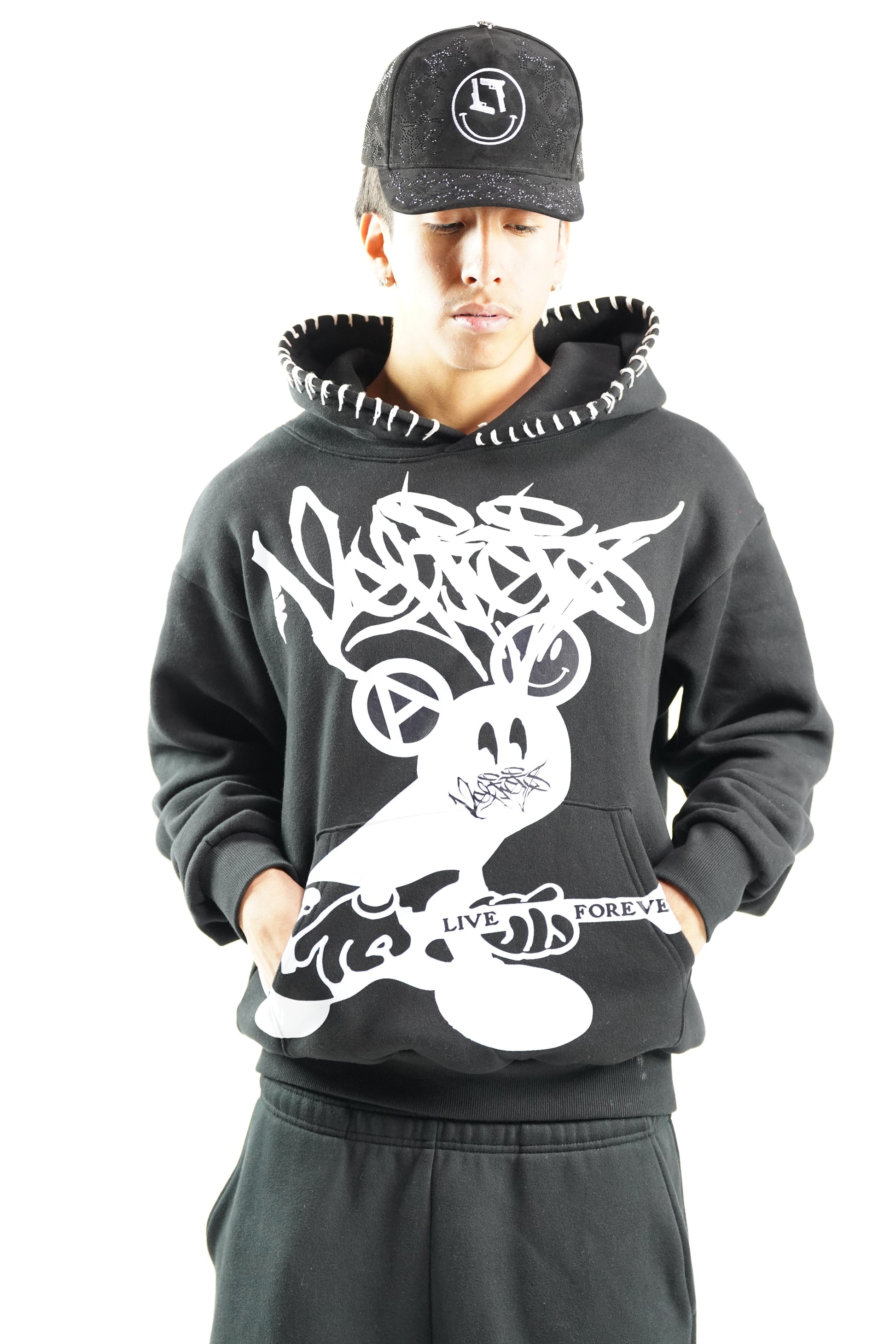 Ghetto Smile Rhinestone Cap