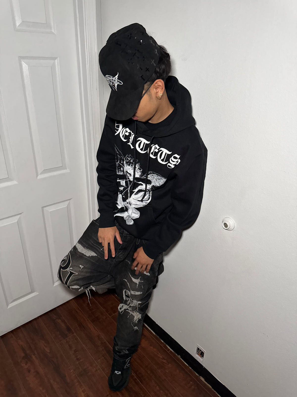 Chrome Crosses Cap (Black)