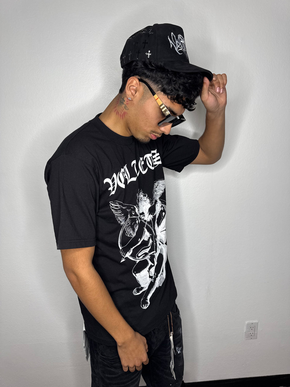 Chrome Crosses Cap (Black)