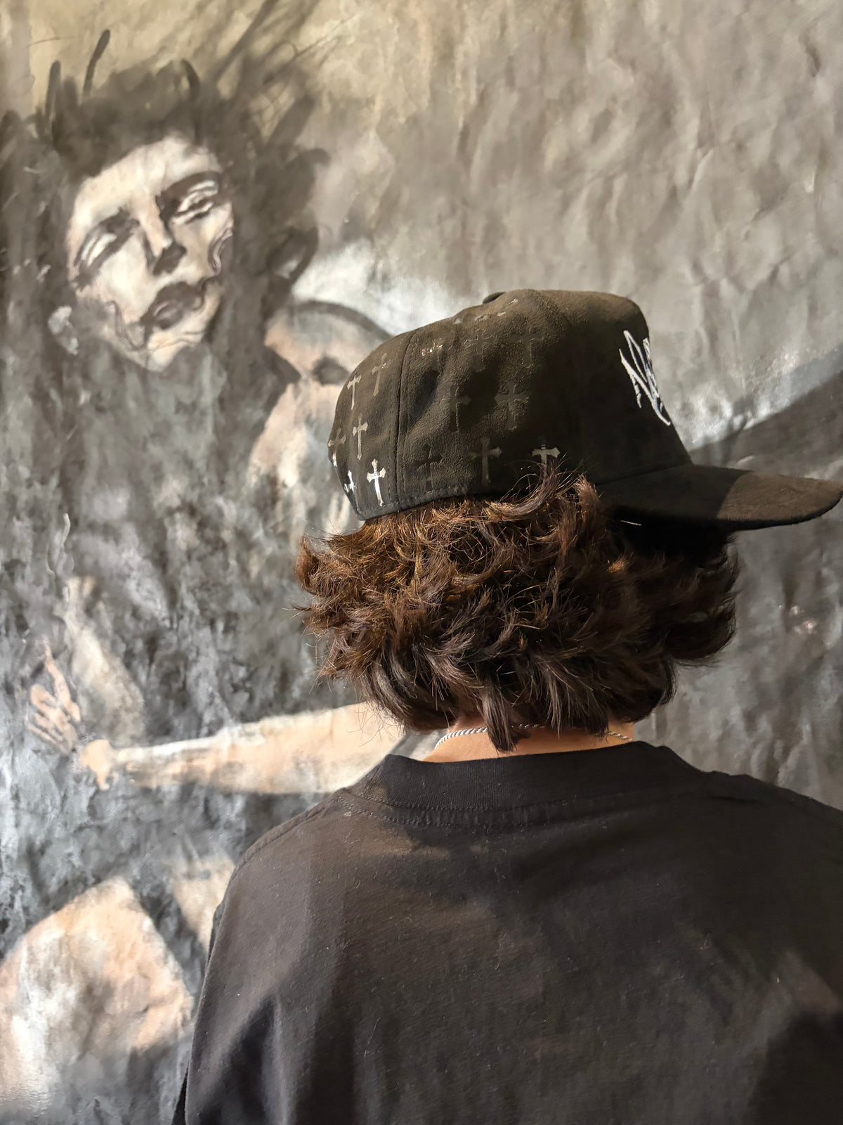 Chrome Crosses Cap (Black)