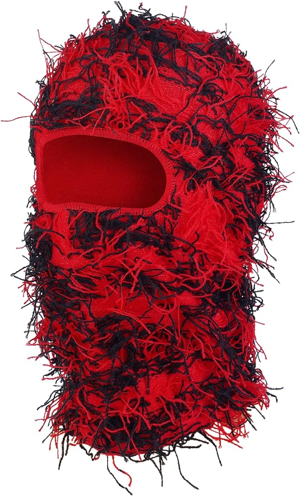 *Red and black* Original fuzzy mask