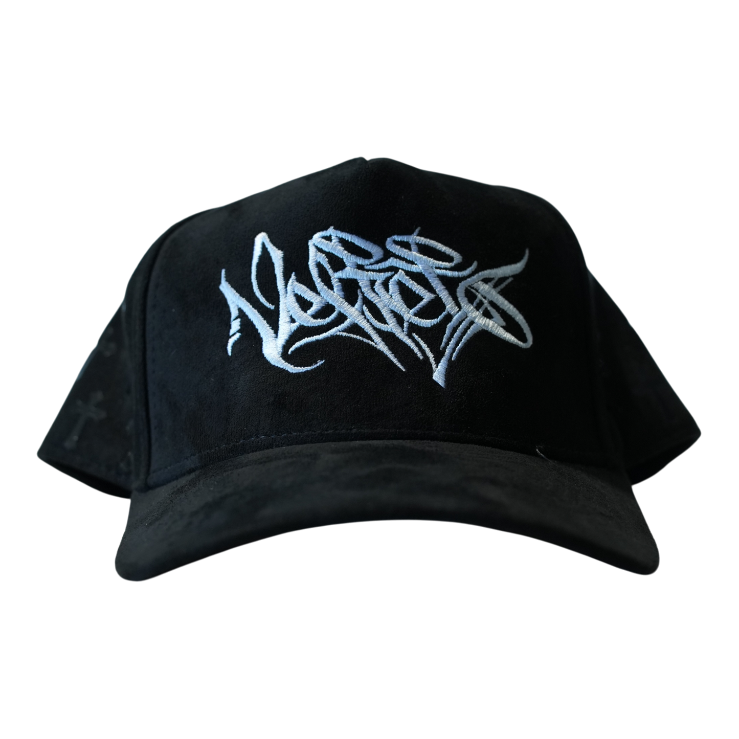 Chrome crosses cap (black)