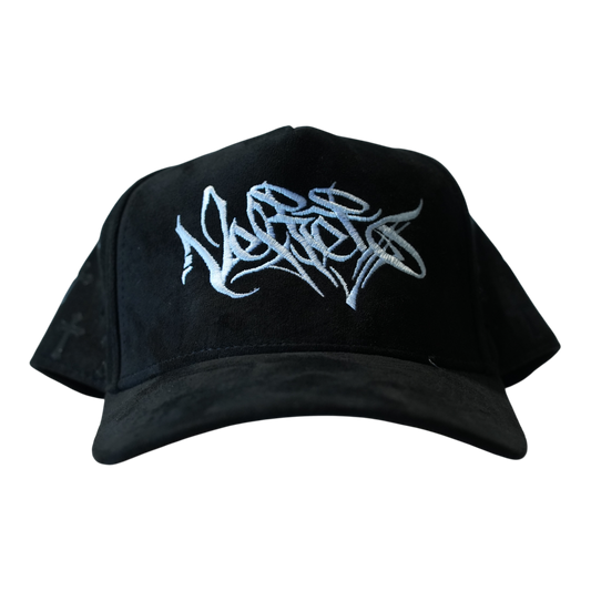 Chrome crosses cap (black)