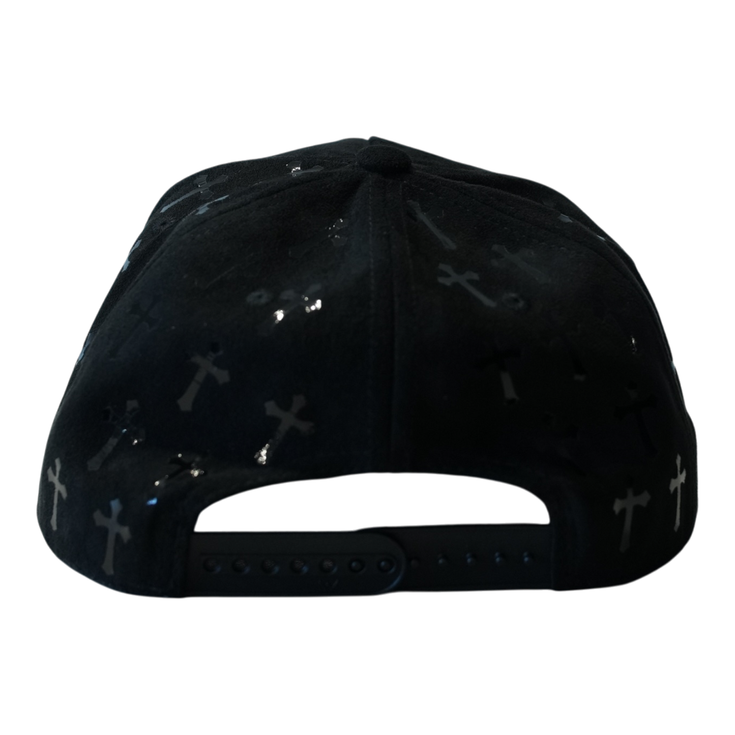 Chrome crosses cap (black)
