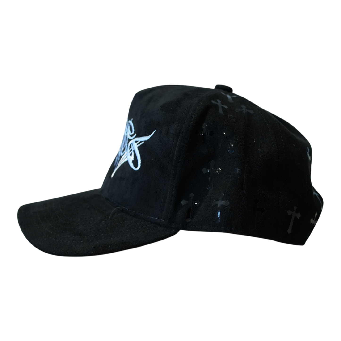 Chrome crosses cap (black)