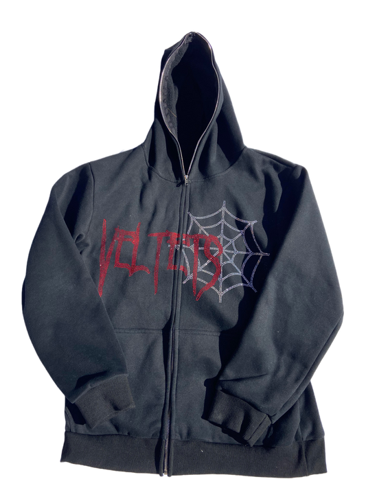 Webs zip up (black)