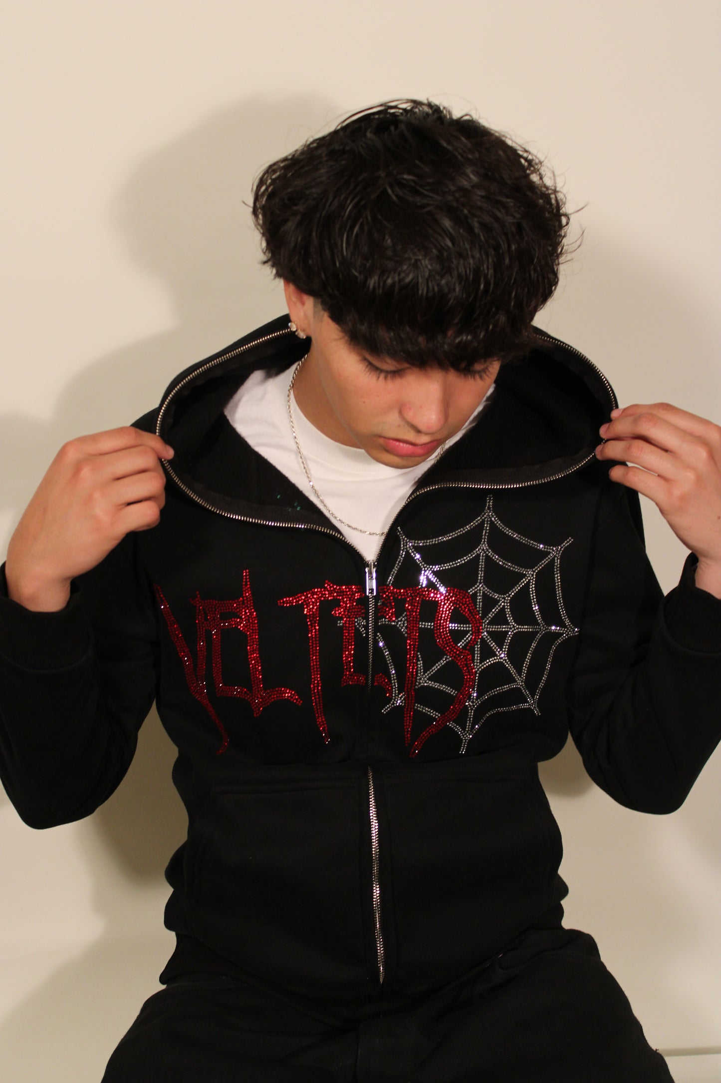 Webs zip up (black)